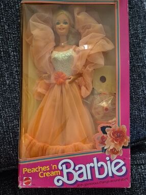 Barbie Peach & Cream Ball Gown by Barbie - Peach and Pink